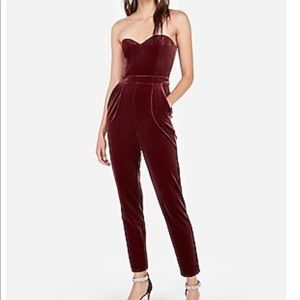 Express velvet jumpsuit